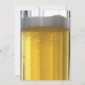 Invitation de l'enterrement de vie de garçon avec  (Dos)