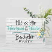 Invitation de l'enterrement de vie de garçon "Son  (Debout devant)