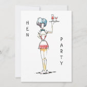 Invitation de l'enterrement de vie de jeune fille  (Devant)