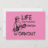 Invitation de l'entraîneur de gym rose (Devant)