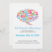 Invitation de l'équipe de communication de la bull (Devant / Derrière)