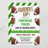 Invitation de l'équipe de football (Devant / Derrière)