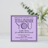 Invitation de l'équipe de Merci violet de Merci (Debout devant)