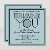 Invitation de l'équipe d'Merci bleu Merci (Devant / Derrière)