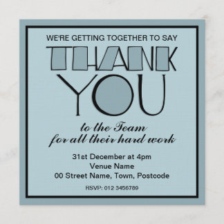 Invitation de l'équipe d'Merci bleu Merci