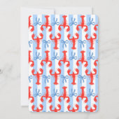 Invitation de l'été de homard côtier Nautique (Dos)