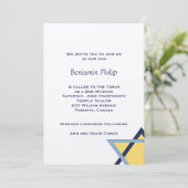 Invitation de l'étoile bleu jaune juif (Debout devant)