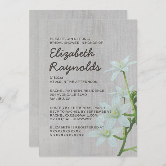 Invitation de l'étoile vintage de Bethléem (Devant / Derrière)