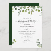 Invitation de l'Eucalyptus Engagement Party (Devant / Derrière)