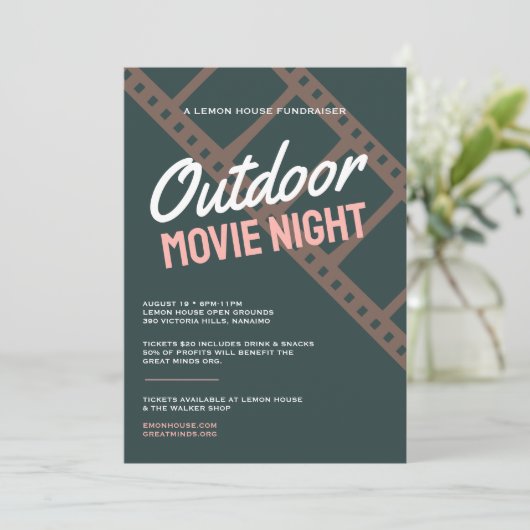 Invitation de levée de fonds pour soirée cinéma ré (Debout devant)