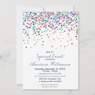 INVITATION DE L'ÉVÉNEMENT DE FÊTE