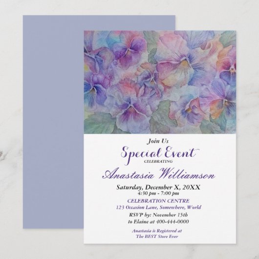 INVITATION DE L'ÉVÉNEMENT DE LA FÊTE DE RÉVEIL-MÉN (Devant / Derrière)