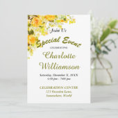 INVITATION DE L'ÉVÉNEMENT FÊTE (Debout devant)