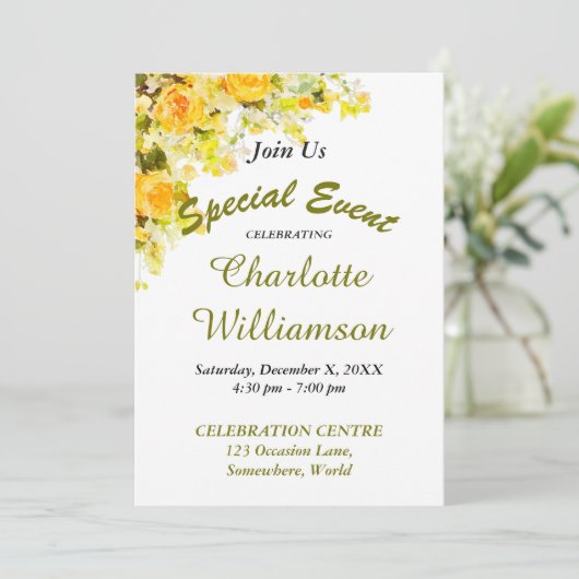 INVITATION DE L'ÉVÉNEMENT FÊTE (Debout devant)