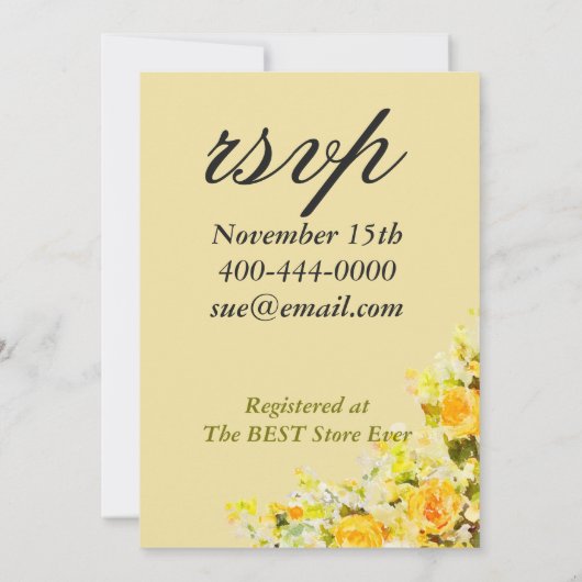 INVITATION DE L'ÉVÉNEMENT FÊTE (Dos)