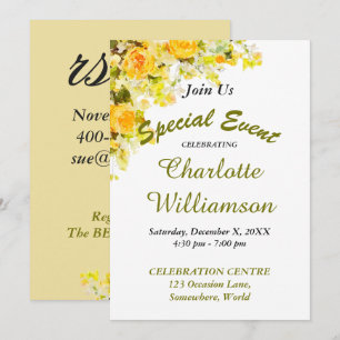 INVITATION DE L'ÉVÉNEMENT FÊTE