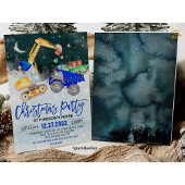 Invitation de l'excavatrice de la fête de Noël du 