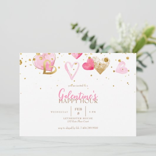 Invitation de l'happy hour de Galentine (Debout devant)