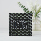 Invitation de l'Happy Hour, personnaliser (Debout devant)