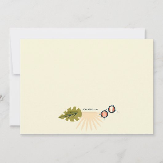 Invitation de l'heure de la fête du pool (Dos)