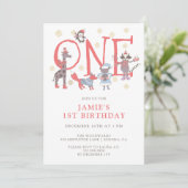 Invitation de l'hiver de l'enfant lunatique 1er an (Debout devant)