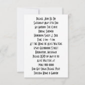 Invitation De L'Hôte Autour De L'Horloge À La Douc (Dos)