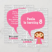 Invitation de Libra Kids Party (Devant / Derrière)