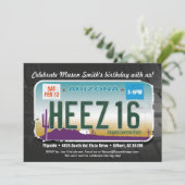 Invitation de licence de l'Arizona pour le 16e ann (Debout devant)