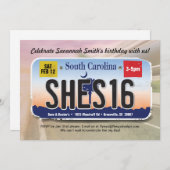 Invitation de licence pour la Caroline du Sud pour (Devant / Derrière)