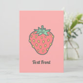 Invitation de l'icône de fraise (Debout devant)