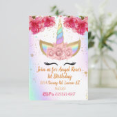 Invitation de licorne (Debout devant)