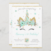 Invitation de licorne d'imaginaire (Devant / Derrière)