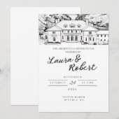 Invitation de lieu personnalisé pour Tupper Manor  (Devant / Derrière)