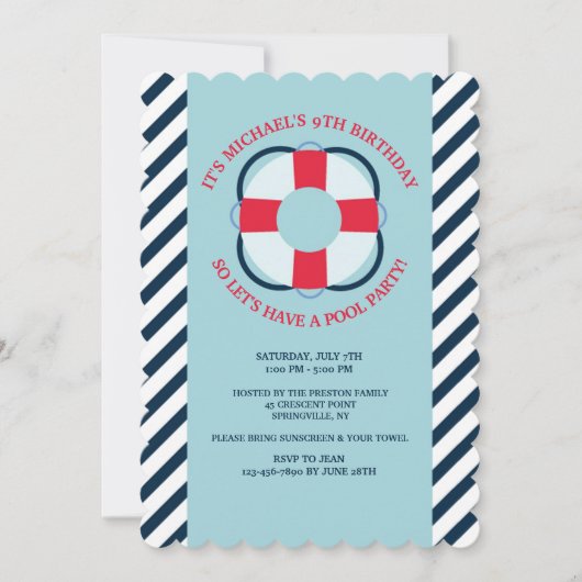 Invitation de Life Preserver (Devant)