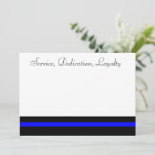 invitation de ligne bleu mince (Debout devant)