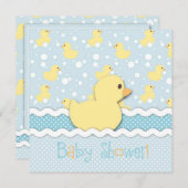 Invitation de Lil' Duckling Carré 2 (Devant / Derrière)