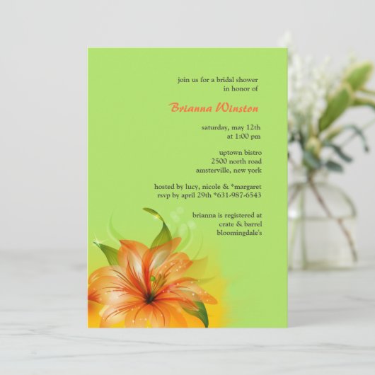 Invitation de Lily Dew (Debout devant)