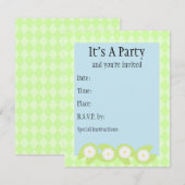 Invitation de Lily Pad (Devant / Derrière)