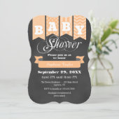 Invitation de l'indicateur Baby shower du tableau (Debout devant)