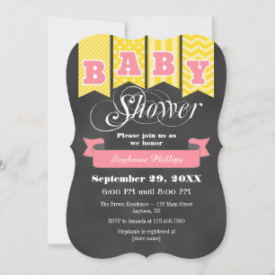 Invitation de l'indicateur Baby shower du tableau