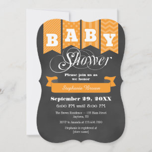 Invitation de l'indicateur Baby shower du tableau