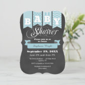 Invitation de l'indicateur Baby shower du tableau  (Debout devant)