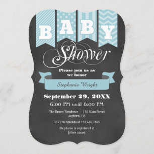 Invitation de l'indicateur Baby shower du tableau