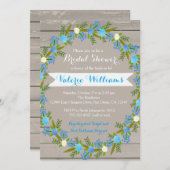 Invitation de l'invitation à la douche de couleur  (Devant / Derrière)