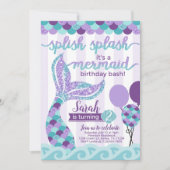 Invitation de l'invitation à la fête d'anniversair (Devant)