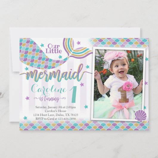 Invitation de l'invitation à la fête d'anniversair (Devant)