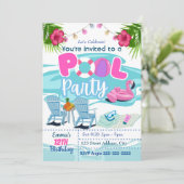 Invitation de l'invitation d'anniversaire de la fê (Debout devant)