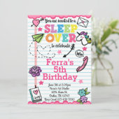 Invitation de l'invitation d'anniversaire de la fê (Debout devant)