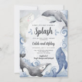 Invitation de l'invitation de Baby shower de balei (Devant)