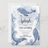 Invitation de l'invitation de Baby shower de balei (Devant)